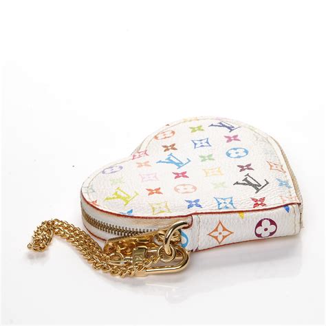 louis vuitton coin purse white